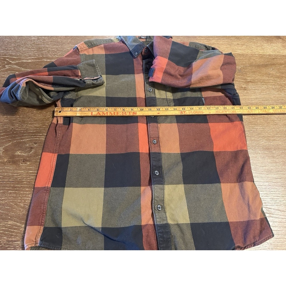 Eddie Bauer Mens Plaid Flannel Long Sleeve Sz Large Cotton - Picture 5 of 7